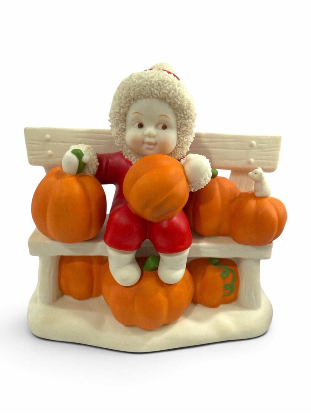 Dept 56 Snowbabies Pick of the Patch Pumpkin Figurine 56.67532 Vintage 2002